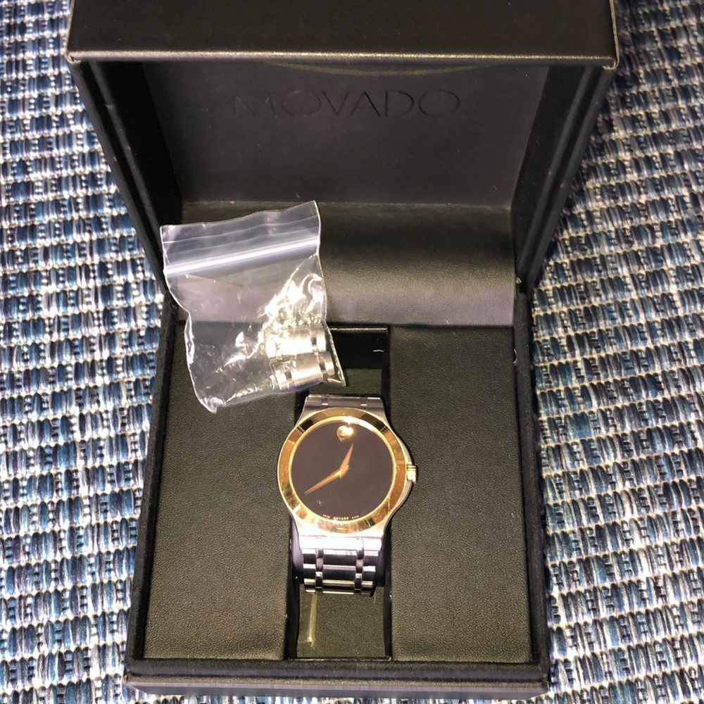 MOVADO MEN’S WATCH - silver and gold